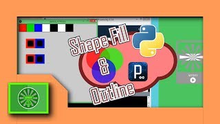 Processing.py : Shape, outline, colour and thickness