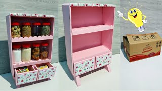 How to make Kitchen Organizer From Cardboard | Cardboard Craft Ideas | DIY