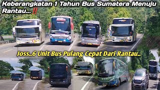 Keberangkatan Bus Sumbar Menuju Rantau Tahun Akhir 2024‼️Pulang Cepat 6 Unit Bus Sumbar Dari Rantau