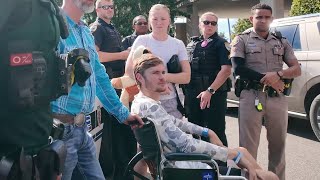 Dixie County deputy released from hospital after bar shootout; community welcomes him home