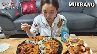 리얼먹방:) 치요남치킨 닭발,오돌뼈,곱창,치킨 술안주 4종세트 (ft. 소주)ㅣDrinking Snacks (ft.SOJU)ㅣREAL SOUNDㅣASMR MUKBANGㅣ