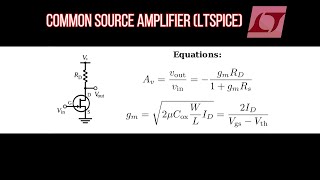 Common Source Amplifier MOSFET (LTspice)