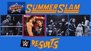 SUMMERSLAM 2024 MATCH CARD RESULTS