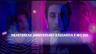 Heartbreak Anniversary X Kesariya X Woh Din | Sad remix| Lofi Mashup | Super Mashup Lofi |