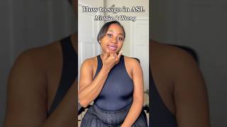 How to sign “mistake” and “wrong” in #asl