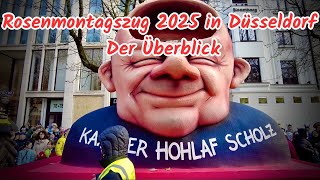 Karneval 2025 in Düsseldorf:Rosenmontagszug 2025 in Düsseldorf-Zugweg, Uhrzeit und Infos