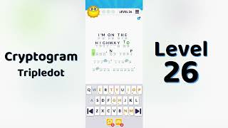 Cryptogram Tripledo Level 26 Solutions 🧩 | Logic Puzzle Game | Mini Boss