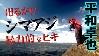 冬の伊豆半島でシマアジの夢を追う 2/2 『磯を駆ける 93 平和卓也×伊豆で夢を追い続ける旅』イントロver.【釣りビジョン】その②