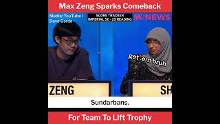 Max Zeng Sparks Comeback For Team To Lift Trophy
