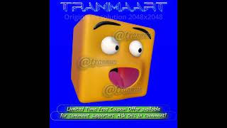 Emoji for Video Creators - Cubehead - Wow then Smile - Tranmaart Design #wow #emoji #videocreator