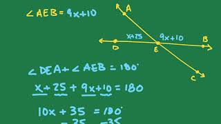 GEOMETRY - UNIT 1 - SECTION 5 - LINEAR PAIRS AND VERTICAL ANGLES