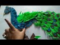 beautiful peacock making must watch best cardboard craft ideas