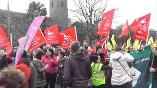 Sinn Féin activists out in force for anti-austerity rally