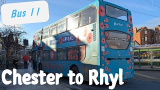 I rode to Wales from England | Chester to Rhyl through Hollywell | December 2024