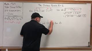 2.8.2 Distance, Midpoint, Circles – Distance Formula, Part 2