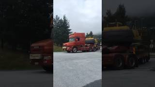 Scania T580 nose truck straight exhaust v8 sound