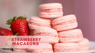 Strawberry Macarons