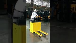 Battery operated Pallet Truck Brand Om(Voltas)Make