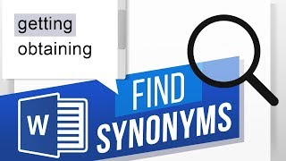 How to Find Synonyms in Word | How to Find Similar Meaning Words | Thesaurus in Word