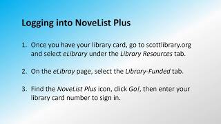 Learn More About Novelist Plus