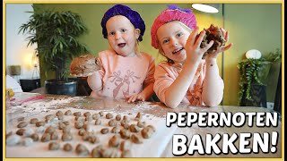 PEPERNOTEN BAKKEN MET DE ZUSJES 💝 | Bellinga Vlog #2277