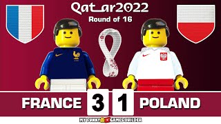 France vs Poland 3-1 • World Cup 2022 Qatar - Round of 16 | All Goals & Highlights Lego Football