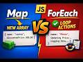 JS beginners, ever wondered when to use map vs forEach? 🤔