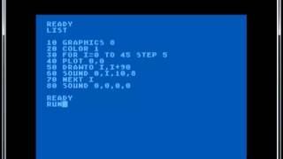 Simple Atari 800XL BASIC Code!