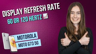 Motorola moto g73 5G - Display Refresh Rate • 📱• 📈 • ㎐ • Tutorial