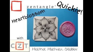 Heartblossom | Zentangle® Quickie