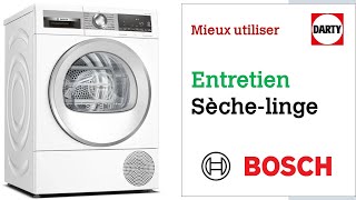 Entretien d'un sèche linge Bosch avec condenseur autonettoyant