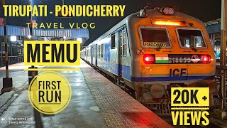 TIRUPATI - PONDICHERRY || MEMU EXPRESS || FIRST RUN AFTER COVID || TRAVEL VLOG