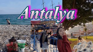 🇹🇷 [VLOG] 튀르키예(터키) ep.4 안탈리아 l 2월에 지중해 입수?!🌊 l 마리나 항구 l 신비한 돌멩이 상점 l 튀르키예 기념품 추천 l 호구 안 당하는 법