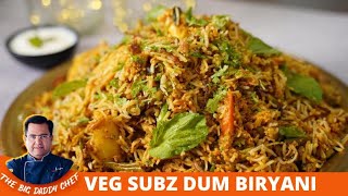 Veg Dum Biryani Recipe Restaurant Style | आसान वेज दम बिरयानी घर पर | Easy Vegetable Biryani Recipe