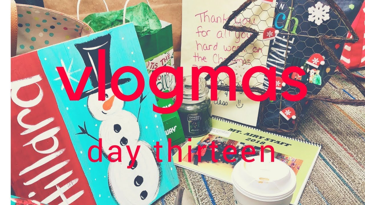 VLOGMAS Day Fourteen // My First Elementary Concert & Teacher Gifts ...