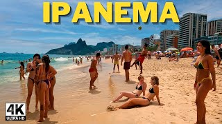 🇧🇷 IPANEMA BEACH SUMMER IN RIO 2023 4K ⁶⁰ | BRAZIL, RIO 40 DEGREES