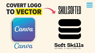 How to convert Canva logo into a Vector (Convert Raster Logo into a Vector)