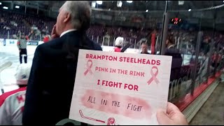 Behind The Bench: October 11, 2024: Brampton Steelheads Pink in the Rink vs. Windsor Spitfires!