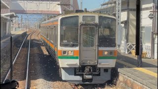 【２１１系で行く静岡車両区ツアー（三島駅発コース）団臨運転に伴う送り込み回送】国鉄211系5000番台ｼｽGG6編成を原駅で追い抜くシーン（回9494M）2025.2.11