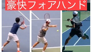 【豪快フォアハンド集】男子選手