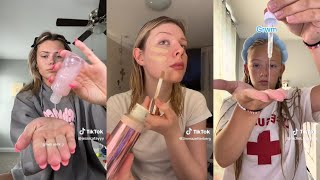 asmr grwm no talking | tiktok compilation | makeup tapping sounds | get ready with me for school