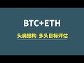 【8月20日】BTC+ETH：头肩结构，多头目标评估！