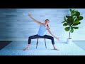 Chair Pilates for Seniors & Beginners  Gentle Pilates Workout with Stretching
