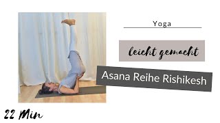 Yoga | Asana Reihe von Rishikesh leicht gemacht | Pflug-Halasana | Kerze-Viparita Karani