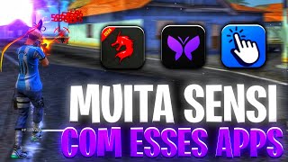 Testei os MELHORES APPS que os INFLUENCIADORES USAM para melhorar a SENSIBILIDADE! FREE FIRE