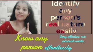 Identify a person / Ways to identify a person's #trustworthiness #honesty / How to identify a person