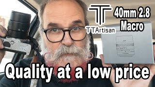 Review of TTArtisan 40mm Macro Lens for Micro 4/3, Fujifilm X, Sony E - IN ENGLISH