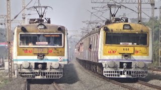 Similar Model Howrah-Kharagpur EMU Local Crossing Midnapore-Howrah Local | South Eastern Railways