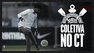 COLETIVA | Hugo Souza fala oficialmente pela primeira vez após compra definitiva pelo Corinthians.