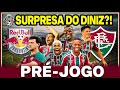 🛑DINIZ PODE SURPREENDER NA ESCALAÇÃO?! JK JOGA? FLU TEM MUITOS DESFALQUES, MAS TAMBÉM “REFORÇOS”!